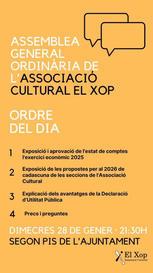 Assemblea general «El Xop»