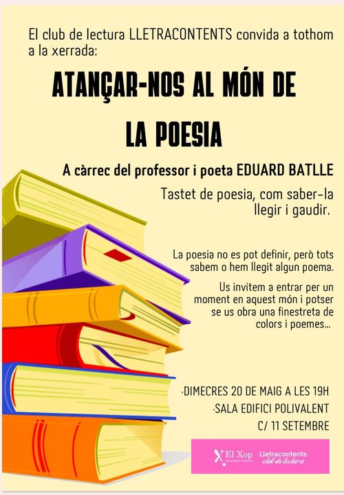 Xerrada: ATANÇAR.NOS A LA POESIA