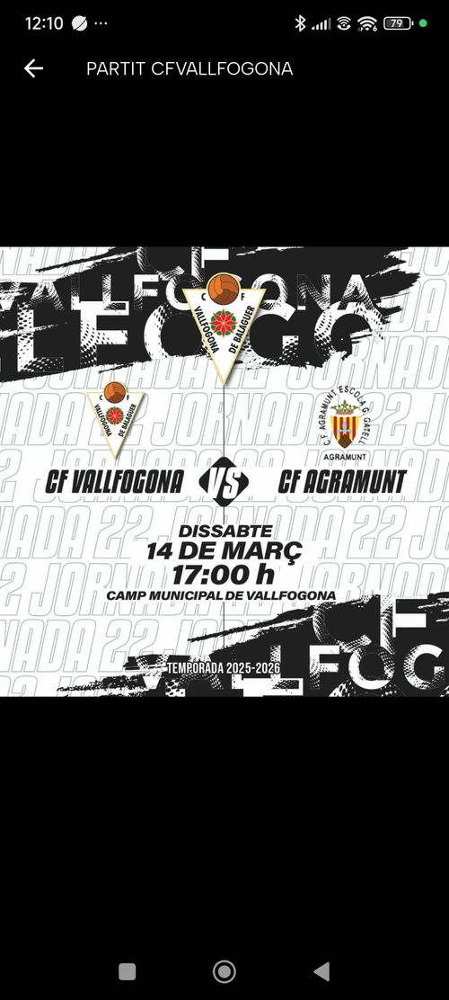 CF. VALLFOGONA  &  CF. AGRAMUNT